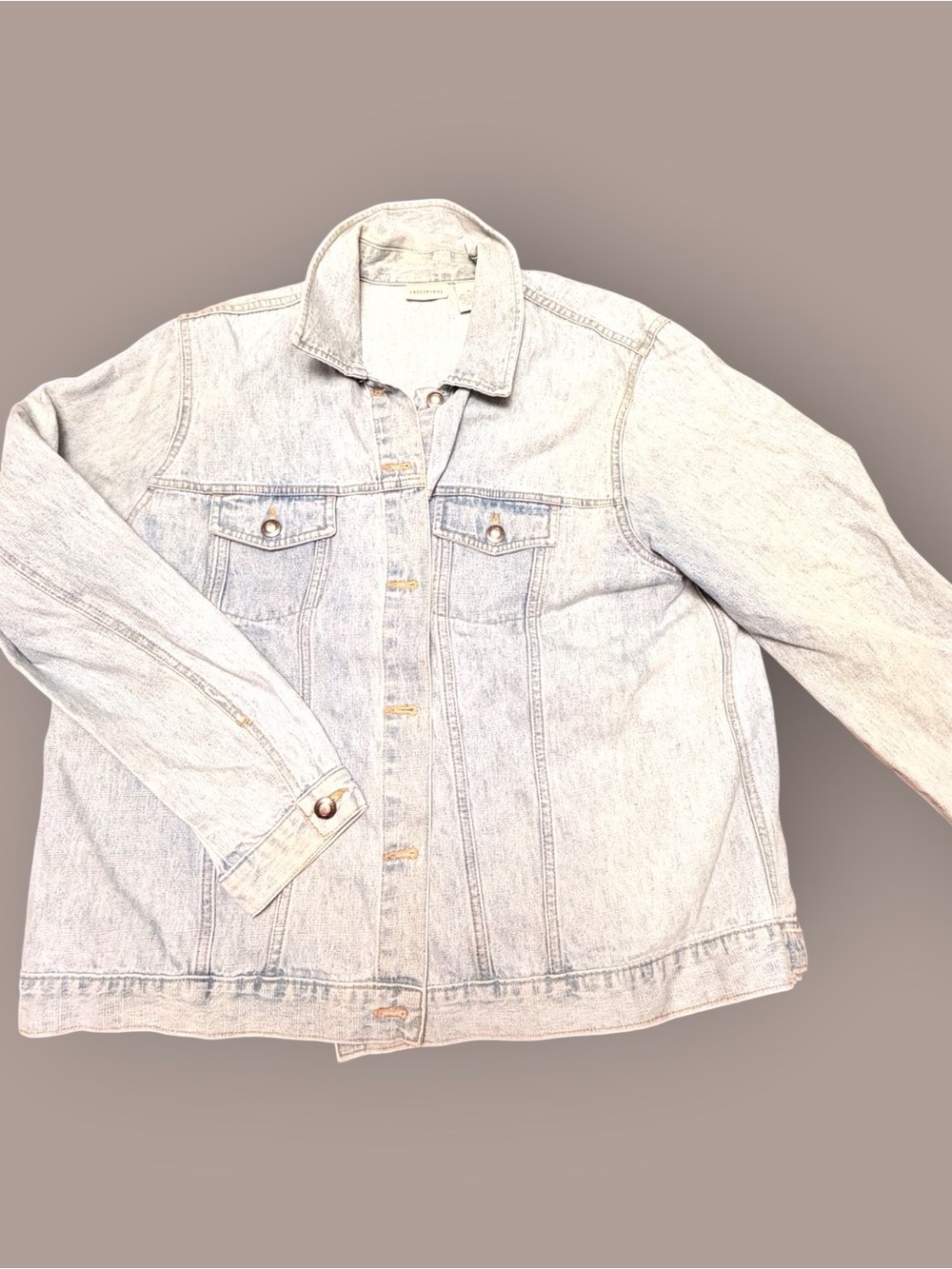 Crossroads Denim Jacket XL Light Wash 100% Cotton Vintage 90s Trucker